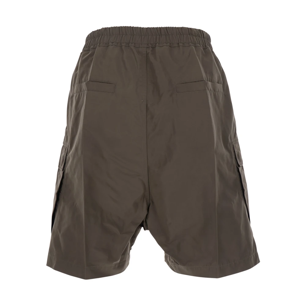 Rick Owens Cargo Grijs Elastische Taille Shorts Gray Heren