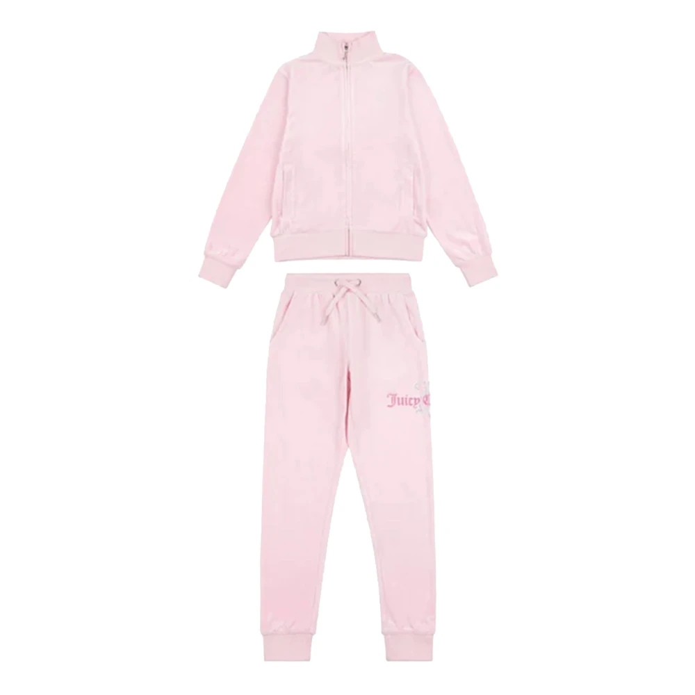 Juicy Couture Sportig Sweatshirt och Jogger Set Pink, Unisex