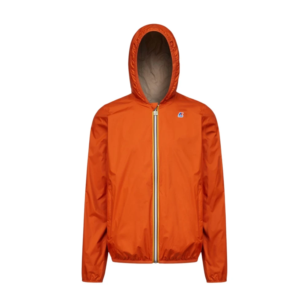 K-way Jacques Plus.2 Double Omkeerbare Lichtgewicht Jas Orange Heren