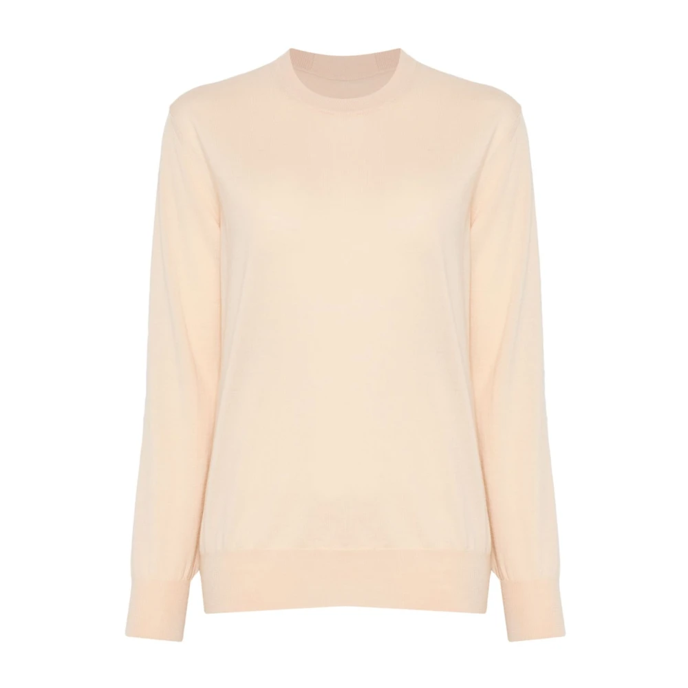 Jil Sander Superfijne Beige Trui Pink Dames