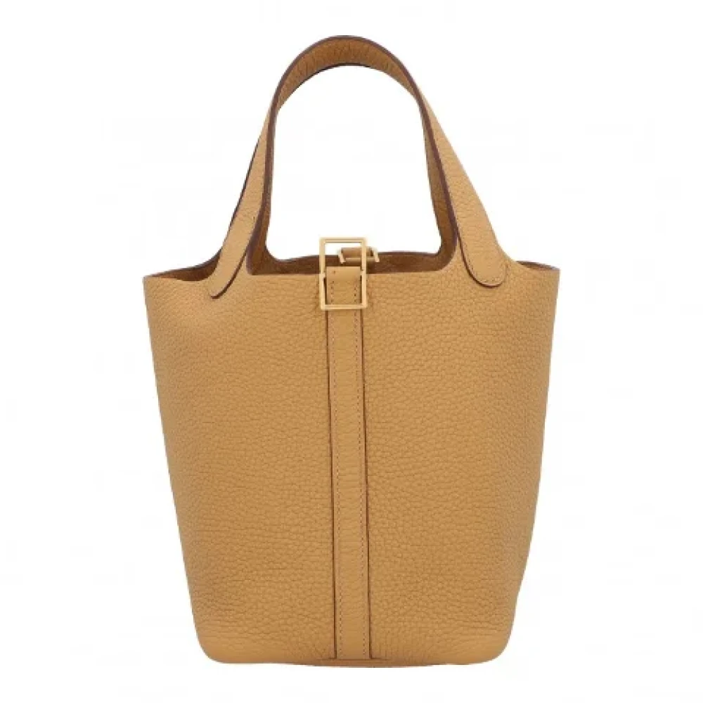 Hermès Vintage Pre-owned Leather handbags Brown Dames