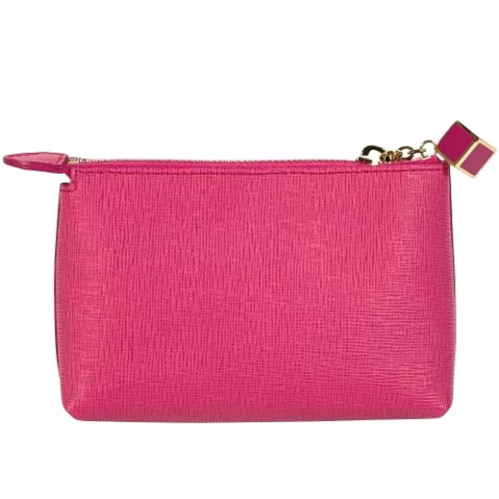 Fendi Vintage Pre-owned Leather clutches Pink Dames