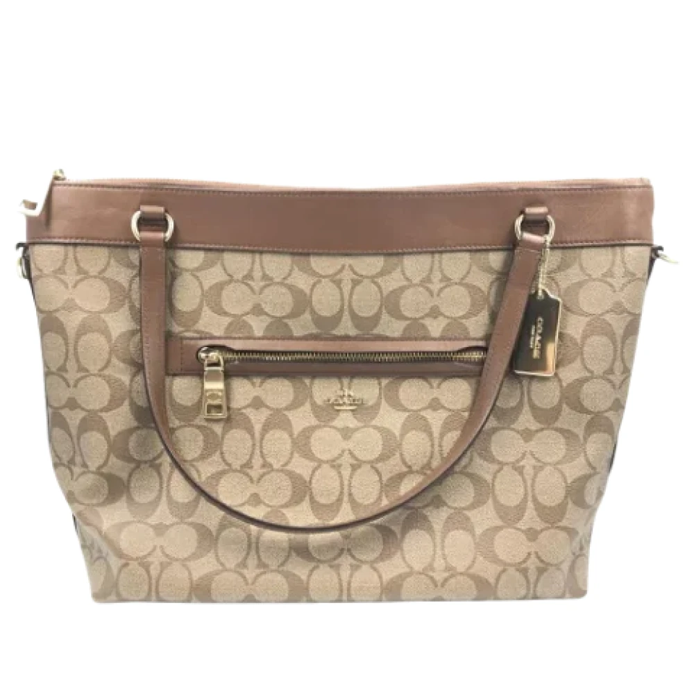 Coach Pre-owned Fabric handbags Brown Dames