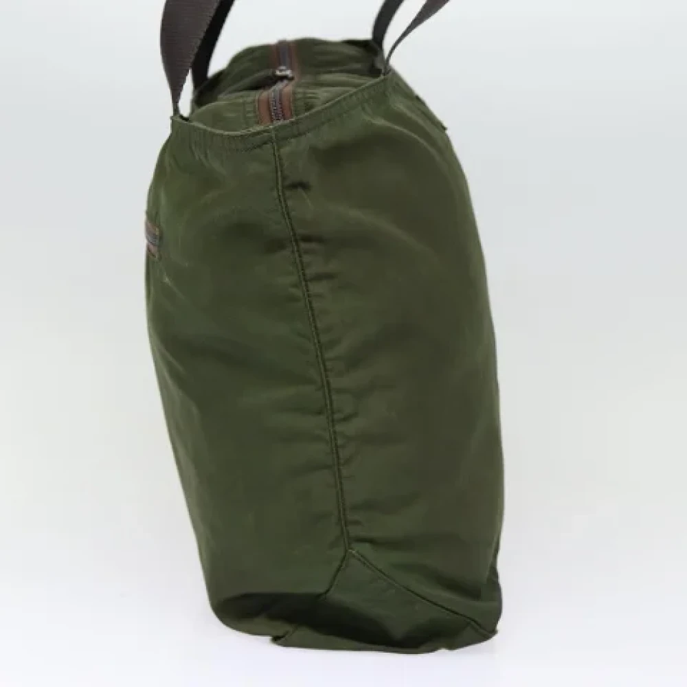 Prada Vintage Pre-owned Fabric totes Green Dames