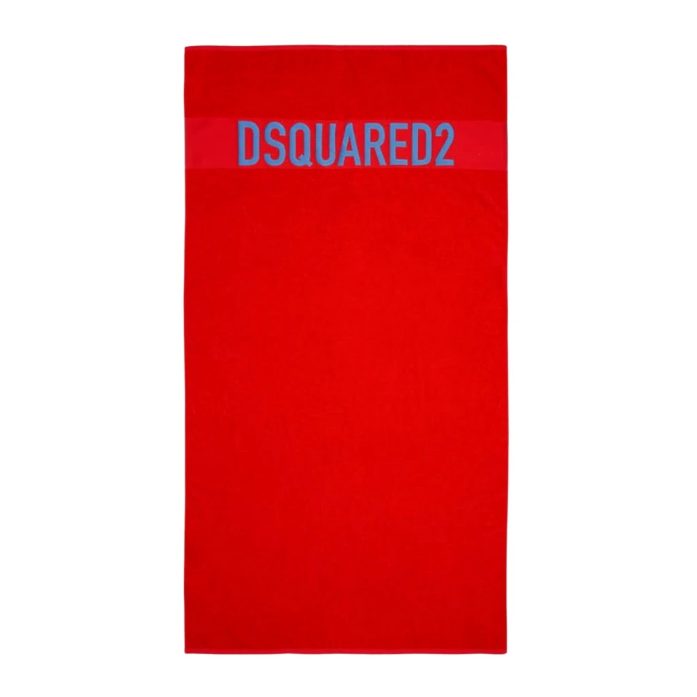 Dsquared2 Luxe Handdoeken Red Unisex