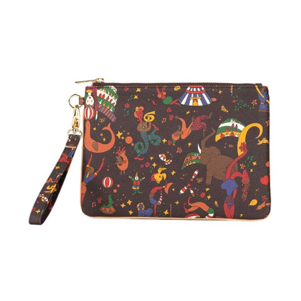 Guidi Magic Circus Bruine Handtas Multicolor Dames