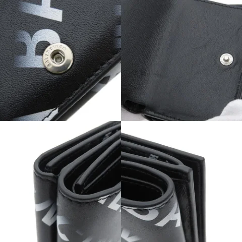 Balenciaga Vintage Pre-owned Leather wallets Black Dames