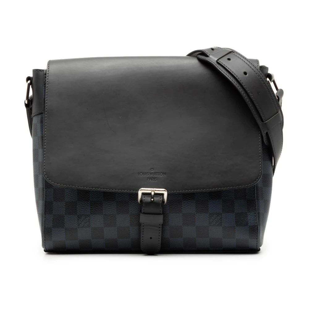 Louis Vuitton Vintage Women's Black Vintage Cross Body Bags, One Size, Pre-Owned Leather Messenger Bag