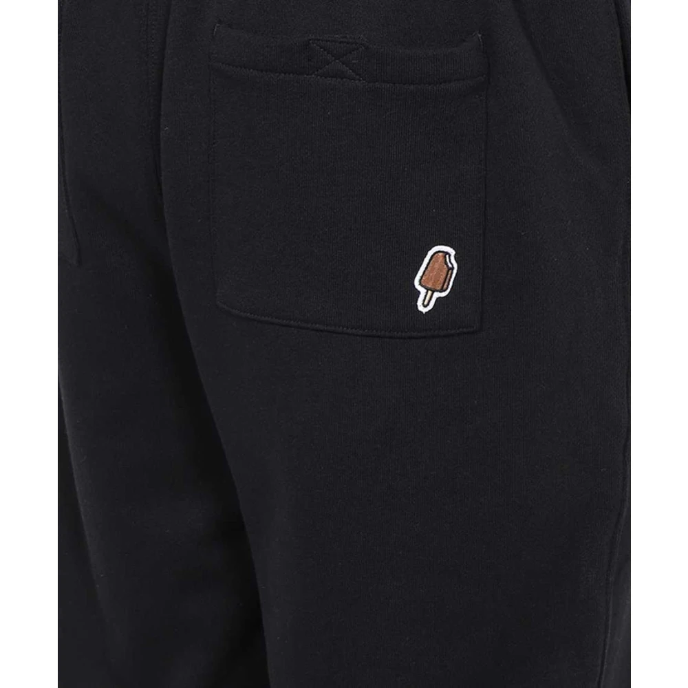 Icecream Katoenen Track-Pants met Logo Print Black Heren