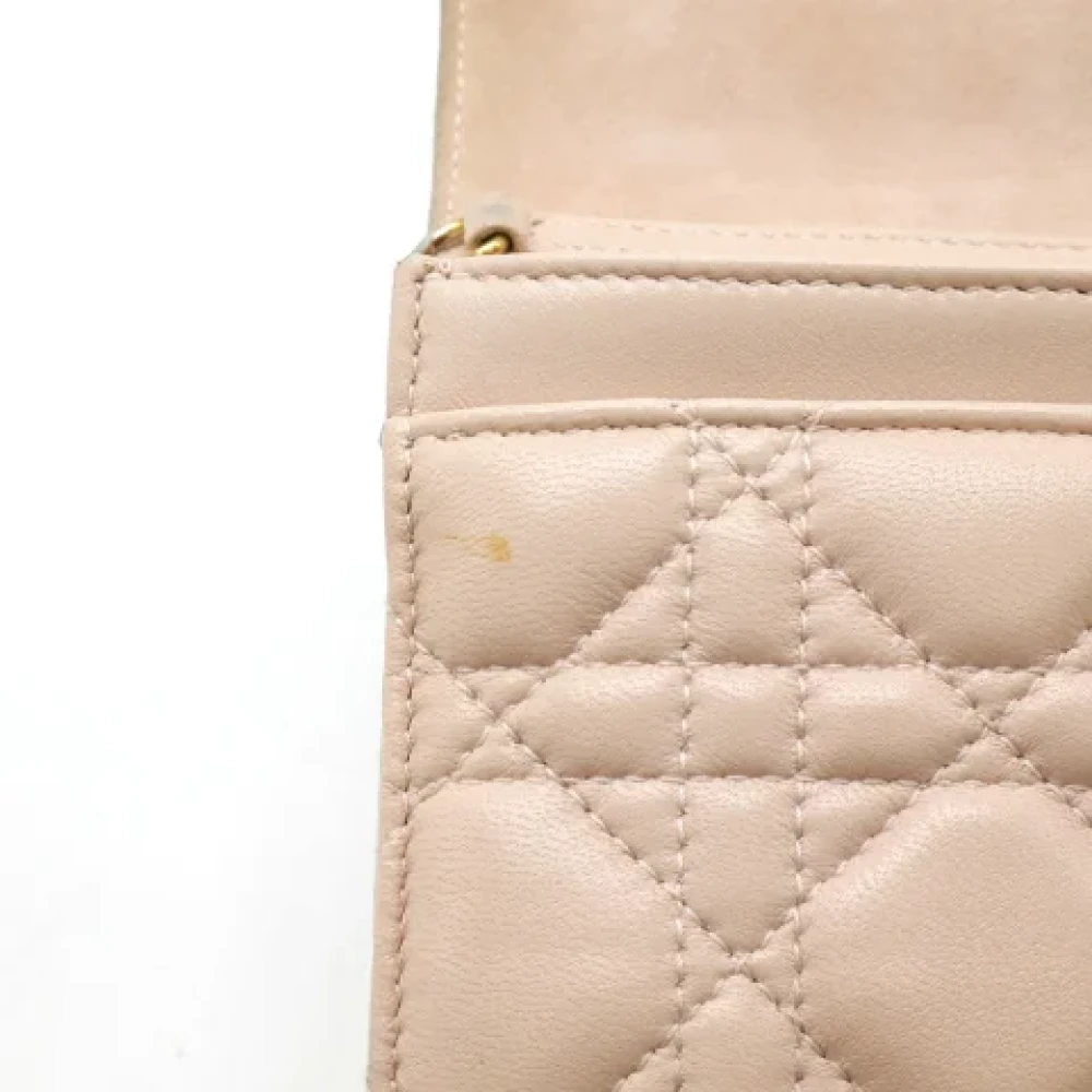 Dior Vintage Pre-owned Leather wallets Pink Dames