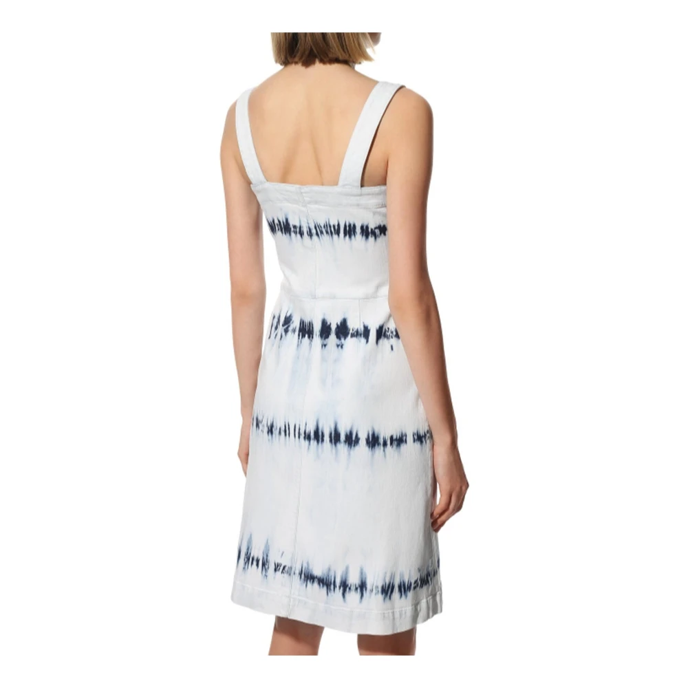 Stella Mccartney Denim Jurk met Knoopsluiting Blue Dames