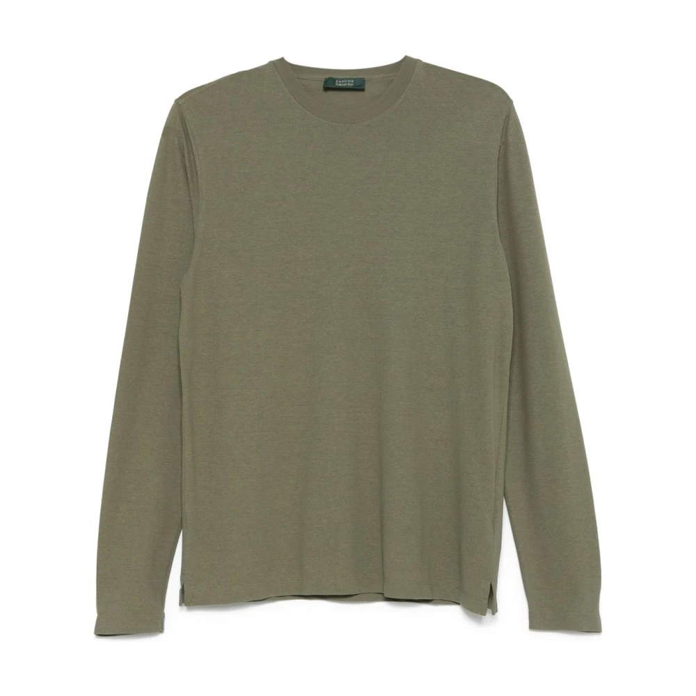 Zanone Groene Sweaters voor Mannen Green Heren