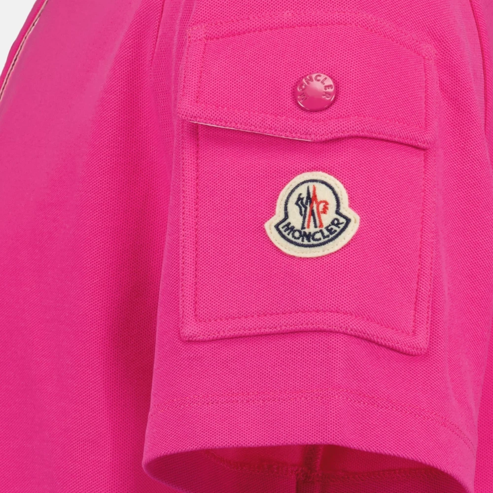 Moncler Klassieke Logo Polo Pink Dames