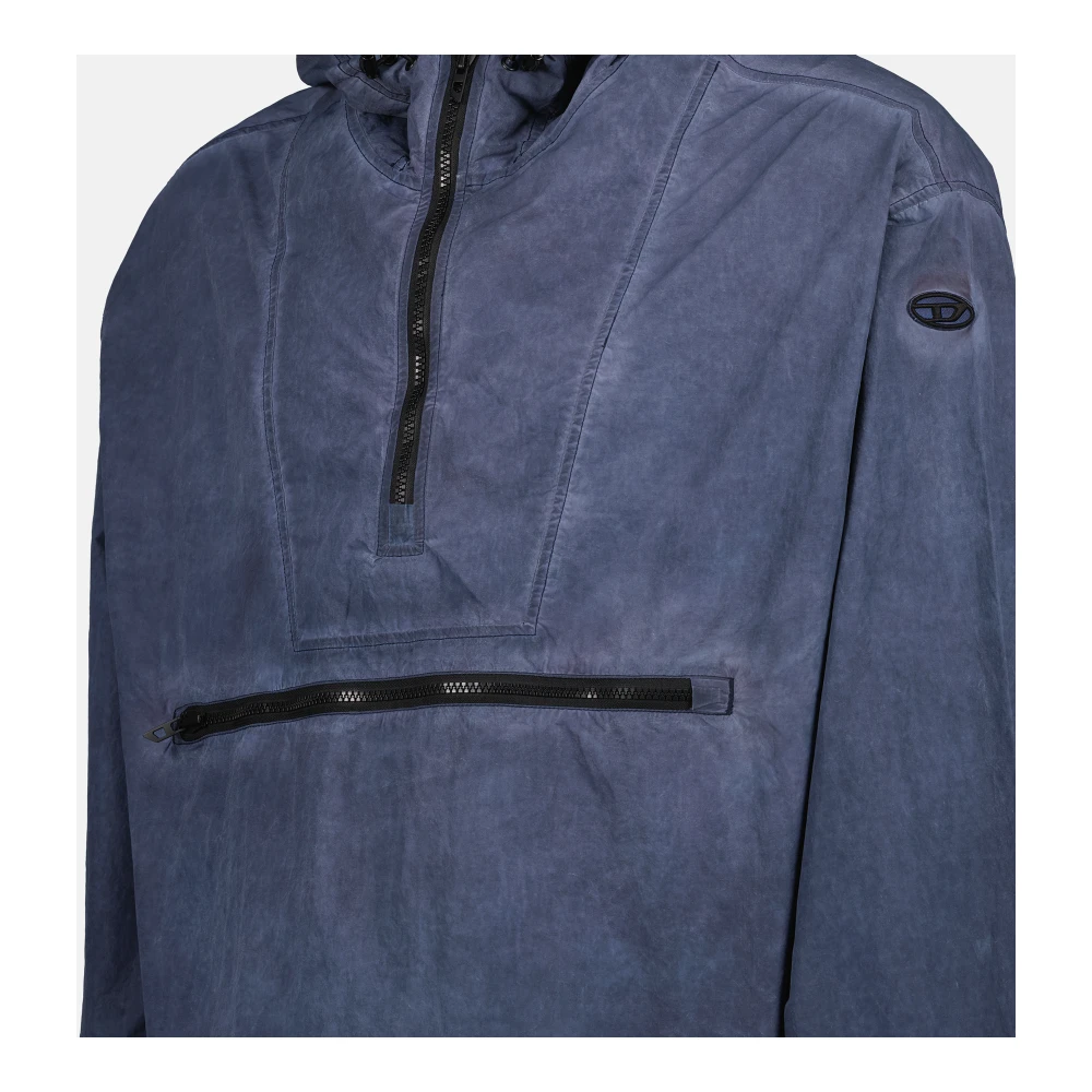 Diesel Casual Windbreaker Lente-Zomer 2025 Blue Heren