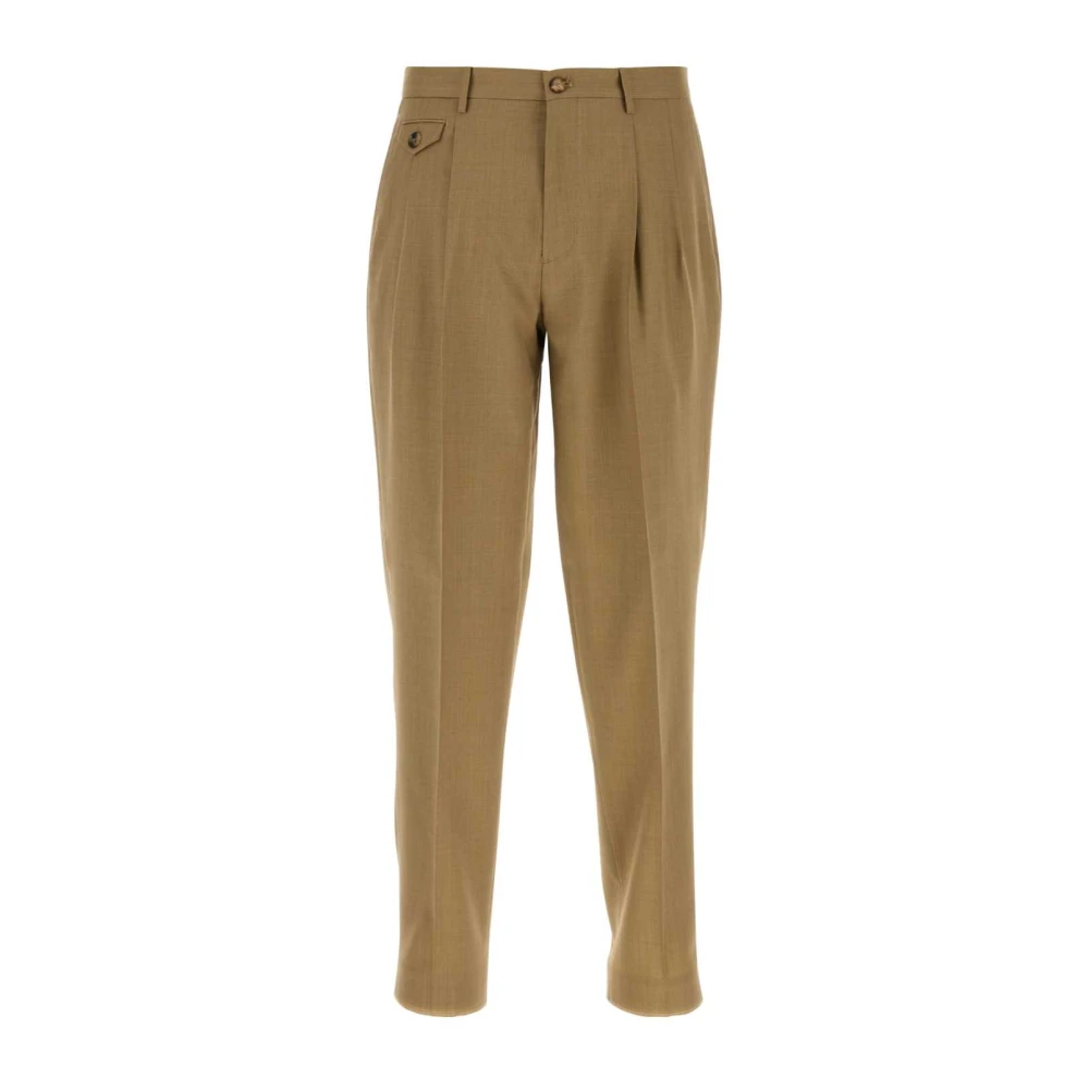 ETRO Khaki wollen broek Green Heren