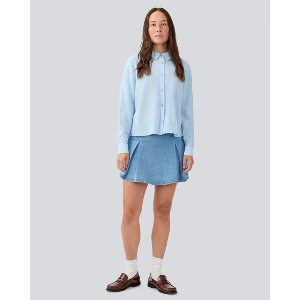 Modström Lange Mouw Blouse Shirt HudgesMD Blue Dames