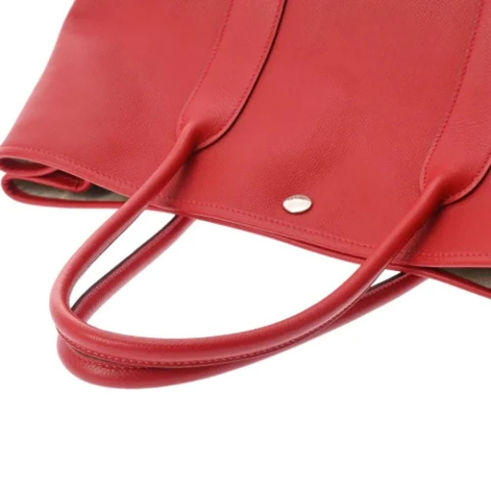 Hermès Vintage Pre-owned Leather handbags Red Dames