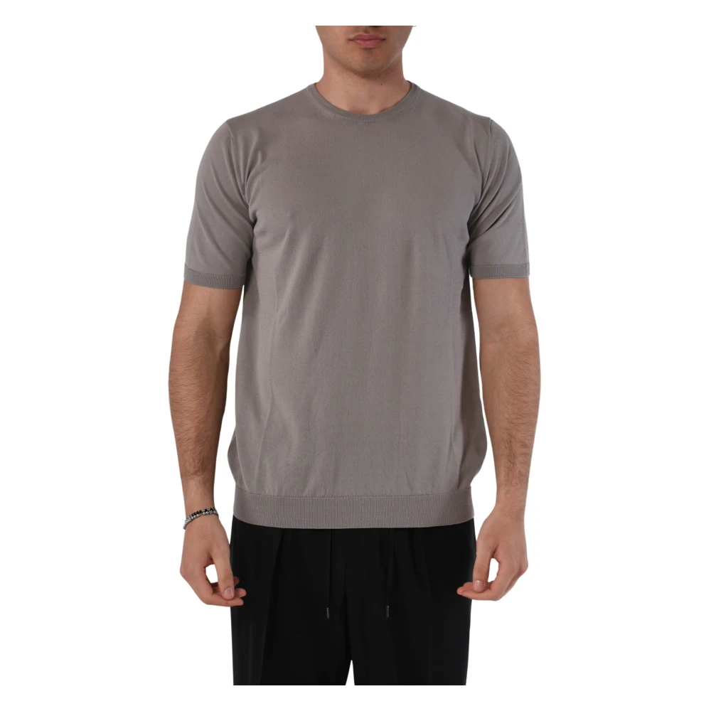 Roberto Collina T-Shirts Gray Heren