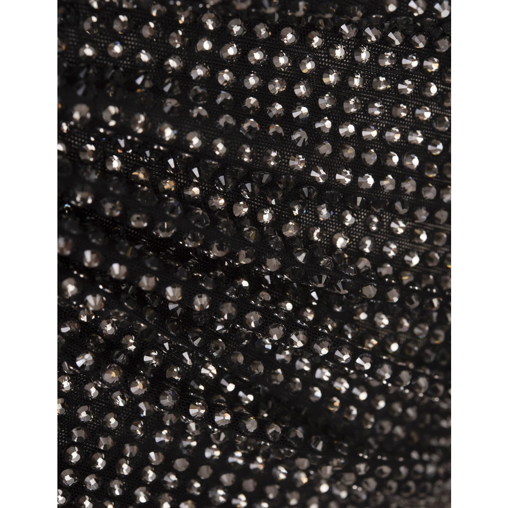 Giuseppe Di Morabito Zwart Kristalversierde Crew-Neck Top Black Dames