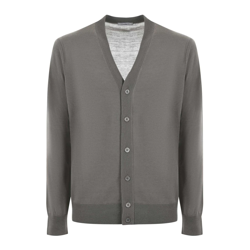 Paolo Pecora Beige Fijne Wol Vest Beige Heren