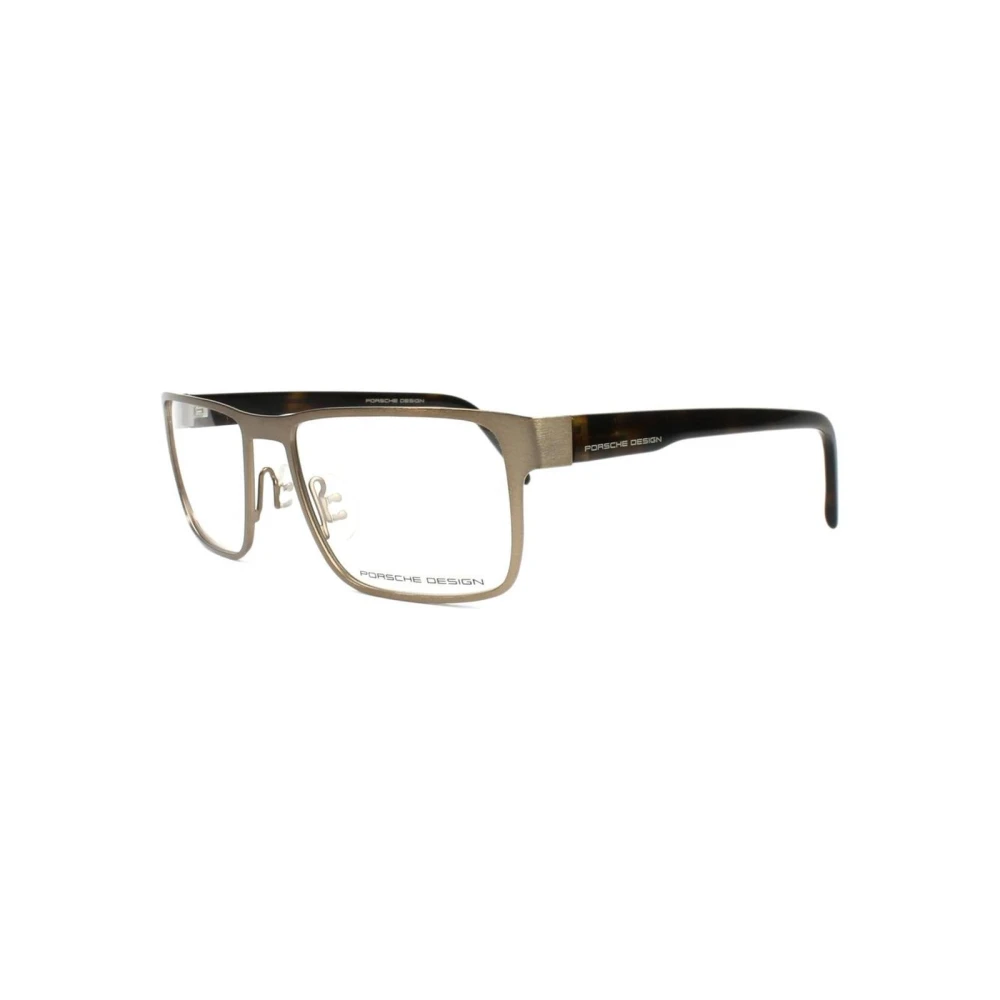 Porsche Design Men's Brown Luxury Metal Frame Glasses