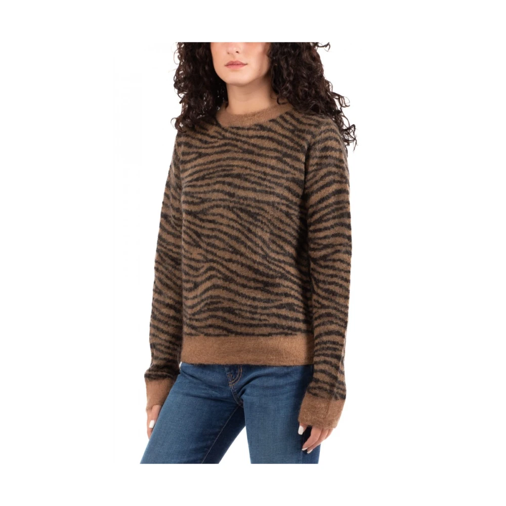 Max Mara Studio Elegante Studio Gebreide Top Brown Dames