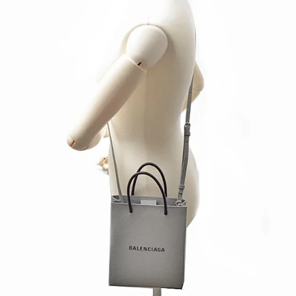 Balenciaga Vintage Pre-owned Leather balenciaga-bags Gray Dames