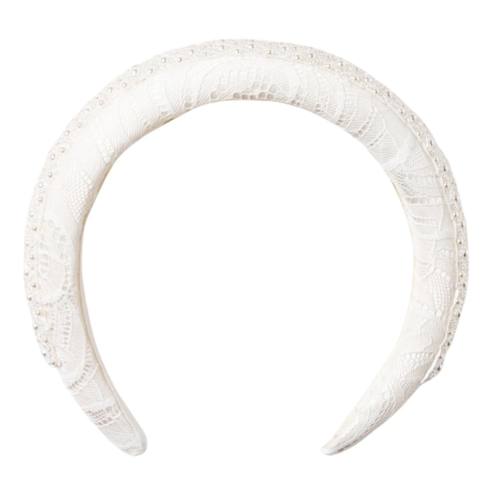 Self Portrait Women's White Lace Headband