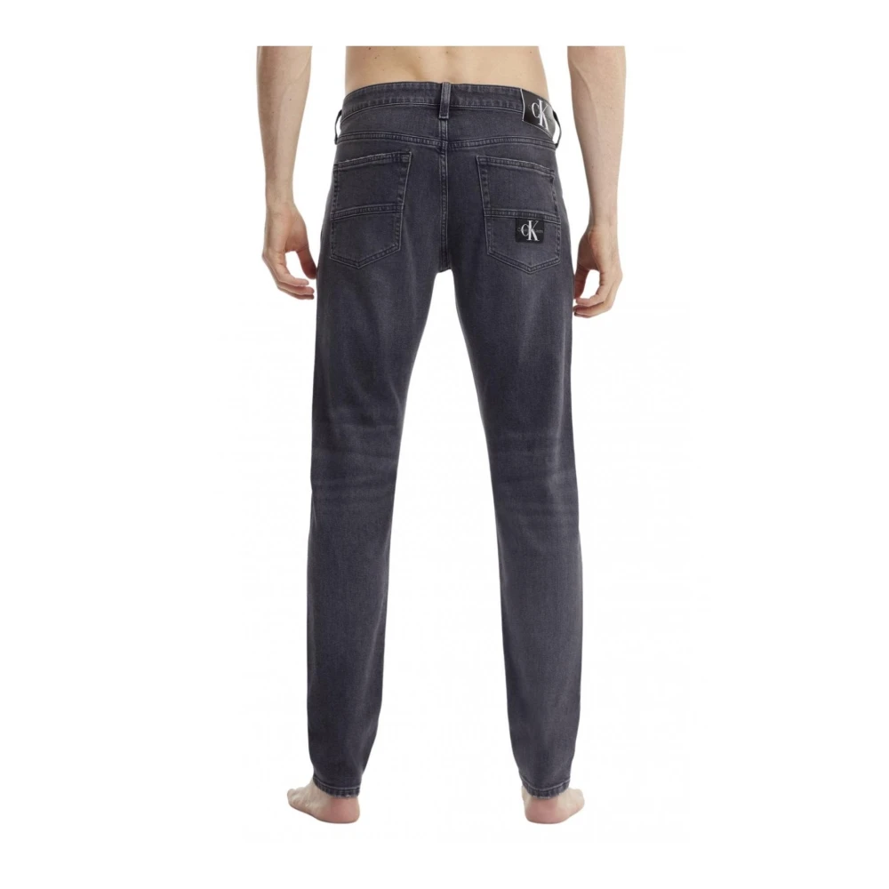 Calvin Klein Slim Fit Donkere Denim Jeans Gray Heren
