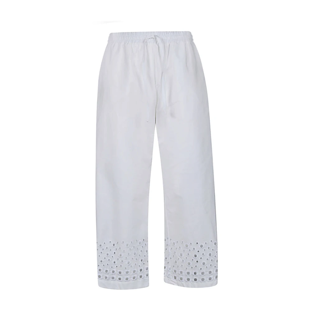 Skills & Genes Witte Cropped Broek White Dames