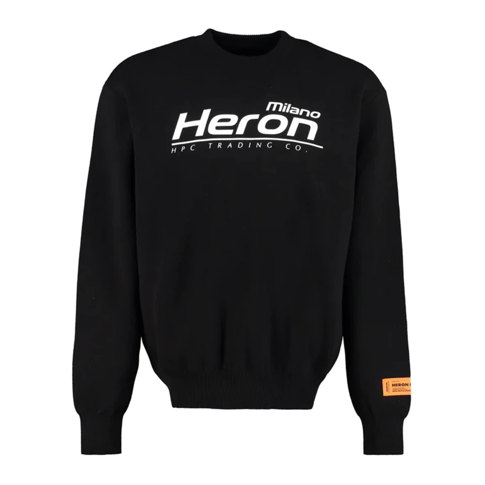 Heron Preston Zwarte Logo Trui voor Heren Black Heren
