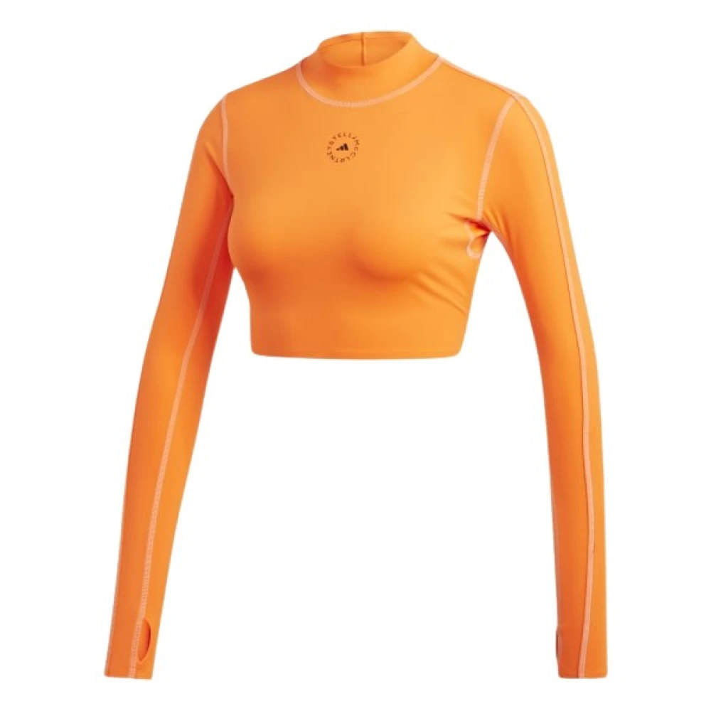 Adidas by stella mccartney Crop Top in Lichtblauw Orange Dames