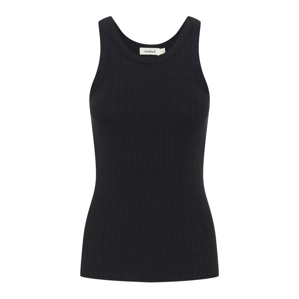 Soaked in Luxury Zwarte Tanktop Slsimone Black Dames