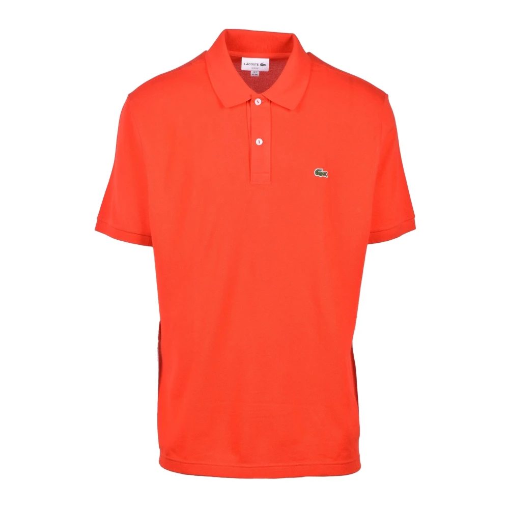 Lacoste Bomull Polo Skjorta Orange, Herr