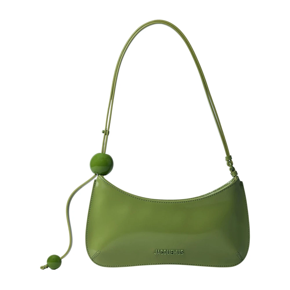 Jacquemus Parel Schoudertas met Kralenhandvat Green Dames