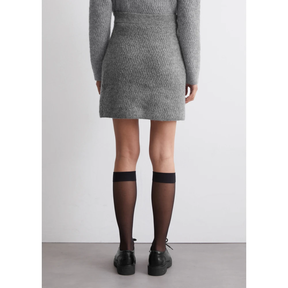 Marc O'Polo Relaxte gebreide minirok Black Dames
