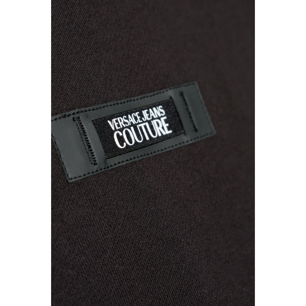 Versace Jeans Couture Sweatshirt met logo Black Heren