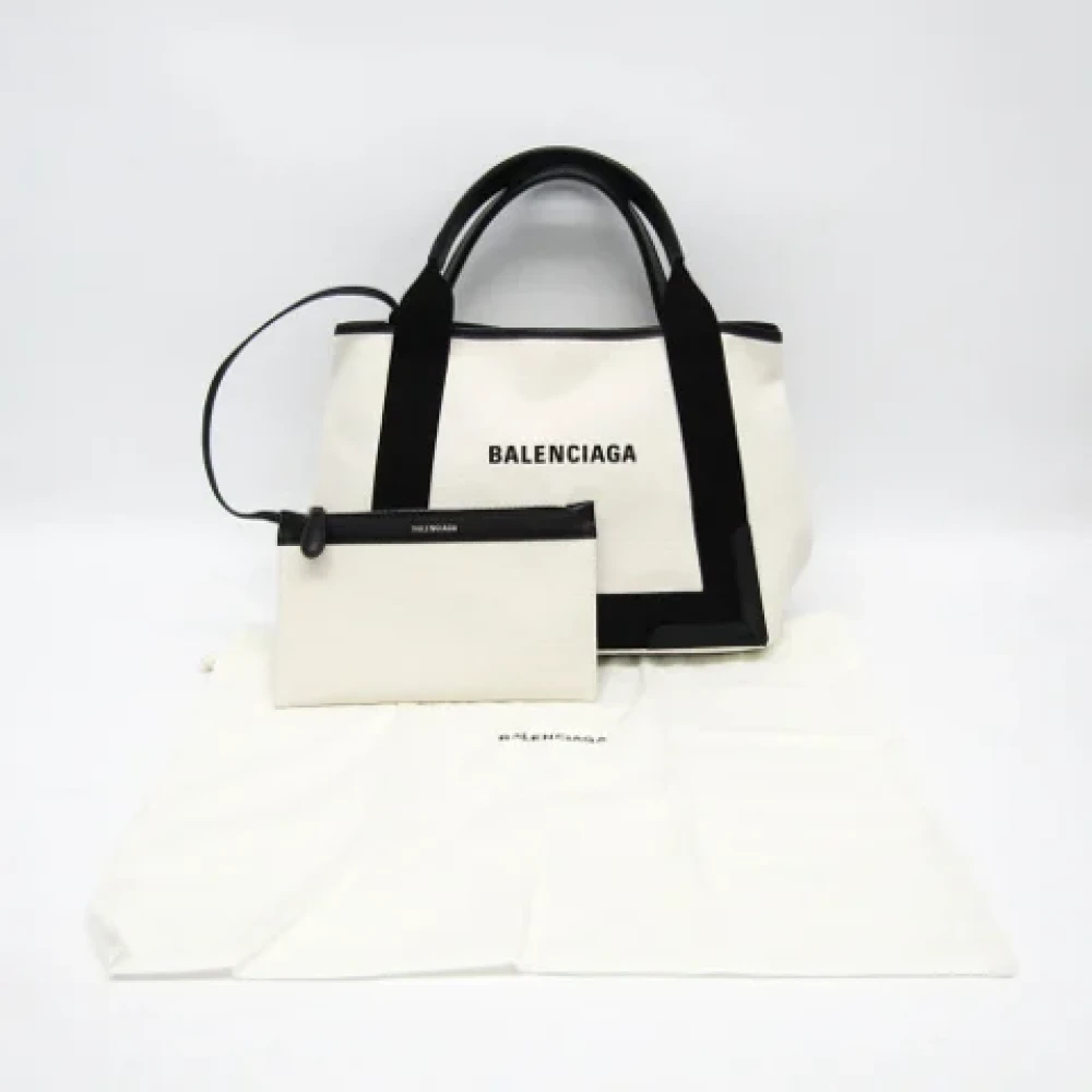 Balenciaga Vintage Pre-owned Canvas balenciaga-bags White Dames