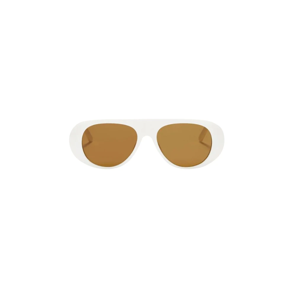 Hvide solbriller stilfuldt kvinders tilbehør