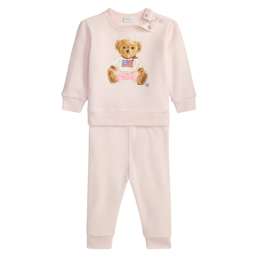 Ralph Lauren Women's Pink Polo Bear Tracksuit
