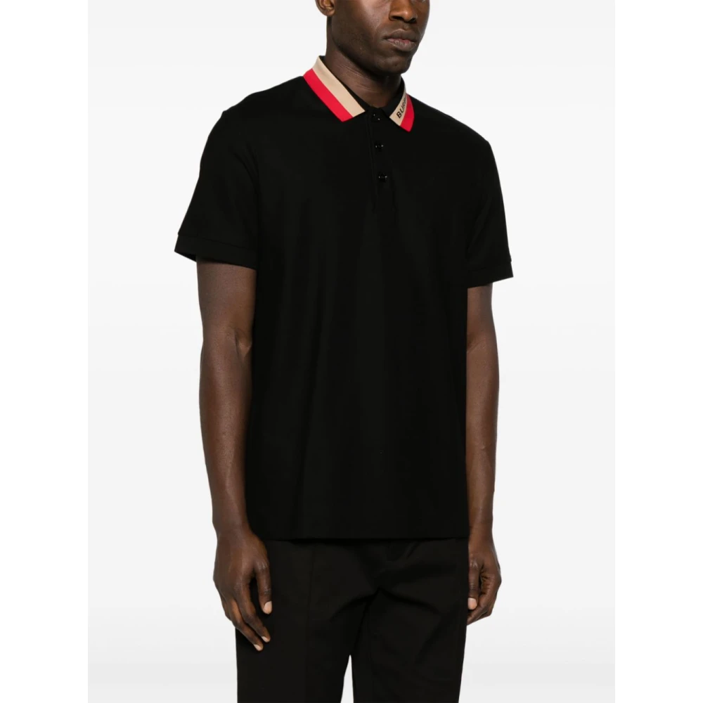 Burberry Zwarte T-shirts en Polos Black Heren