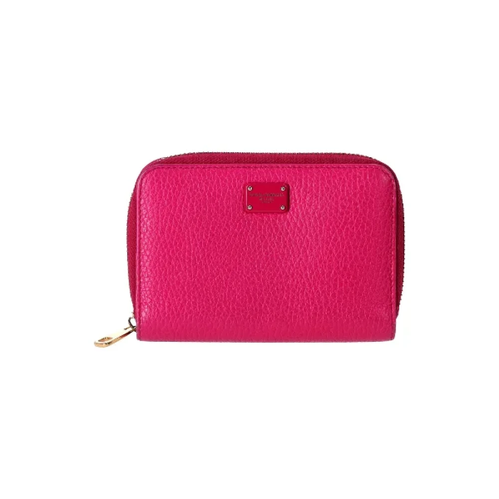 Dolce & Gabbana Pre-owned Leather wallets Pink Dames
