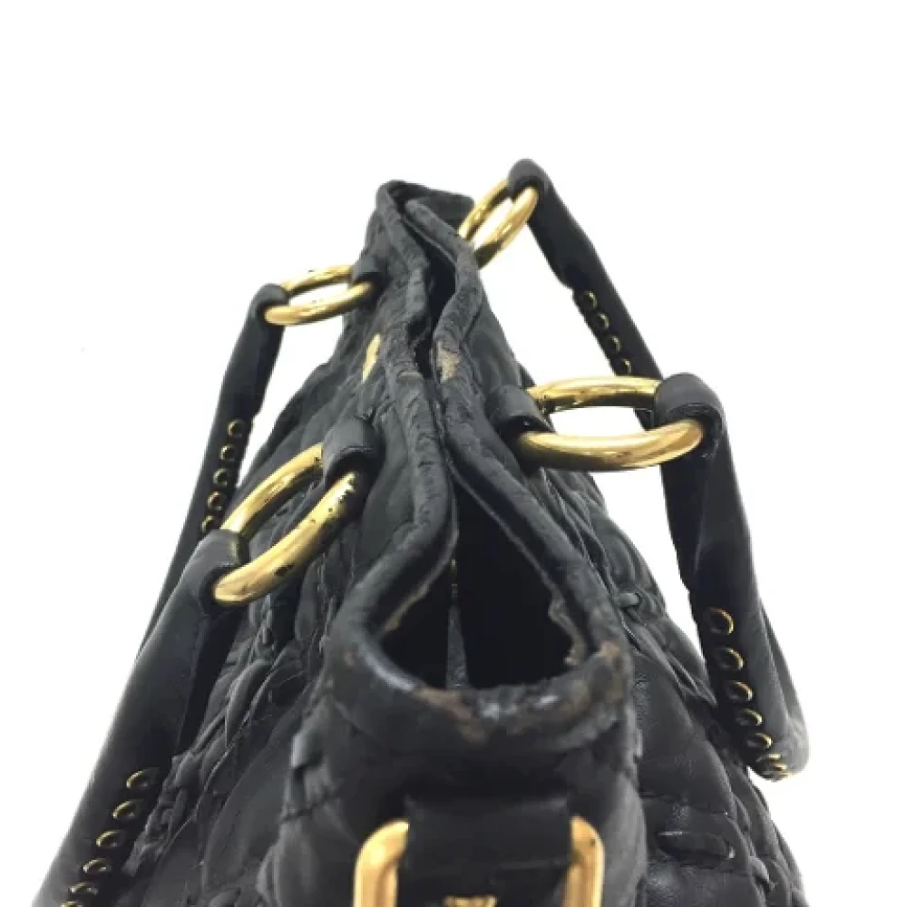 Miu Pre-owned Fabric handbags Black Dames