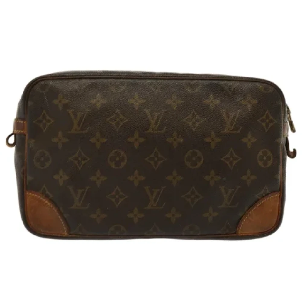 Louis Vuitton Vintage Pre-owned Canvas clutches Brown Dames