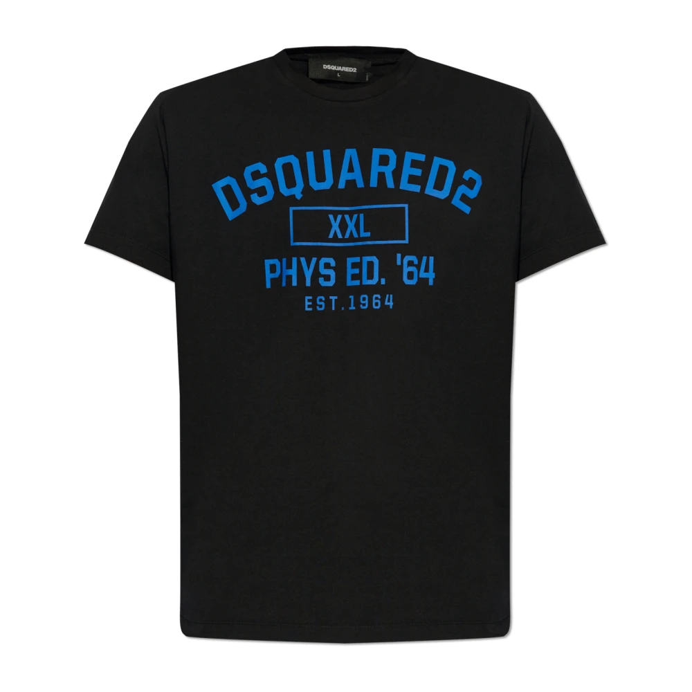 Dsquared2 Bedrukt T-shirt Black Heren