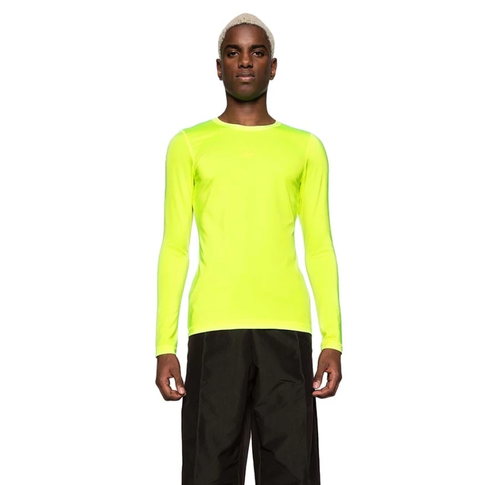 Reebok Lange mouwen shirt Acid Yellow Heren