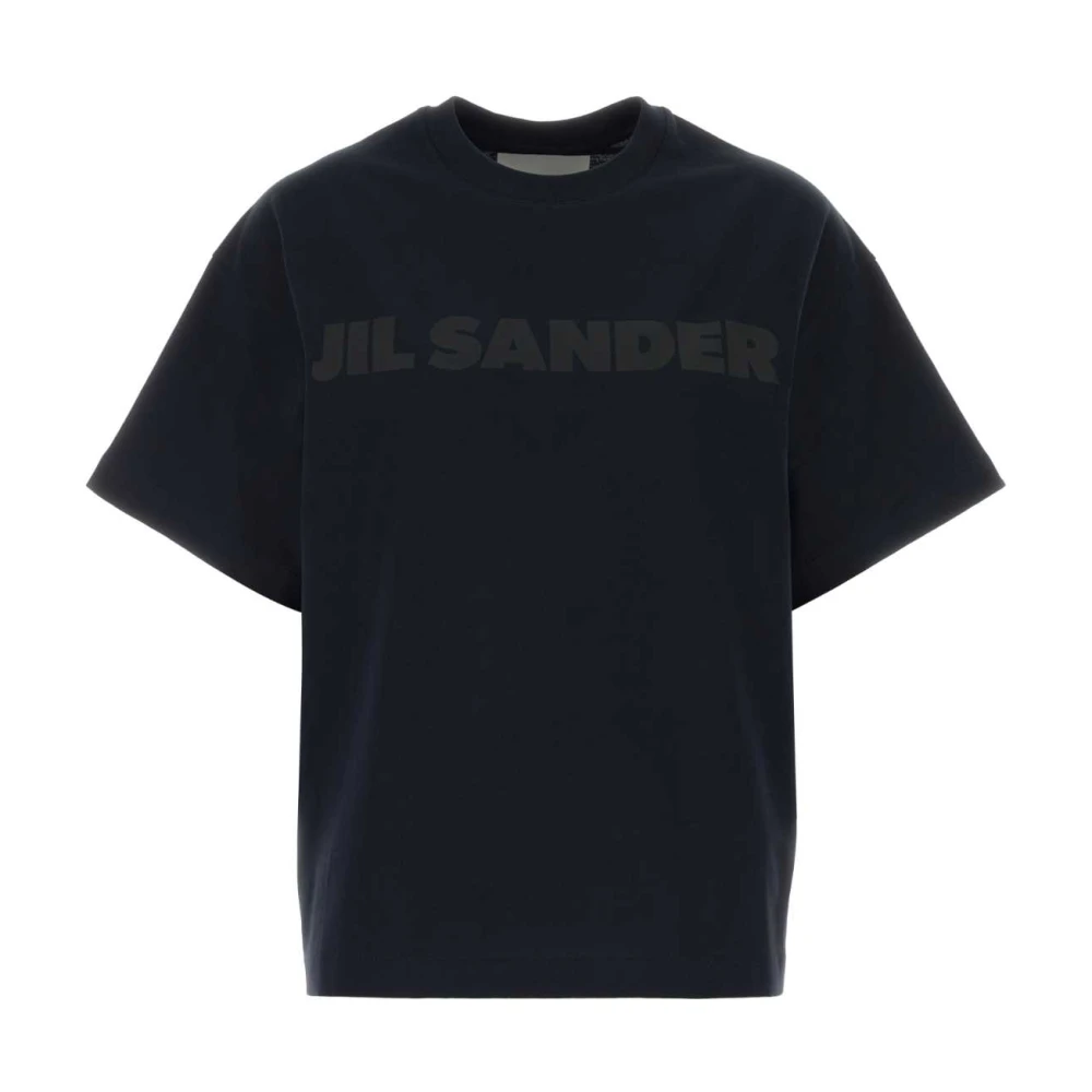 Jil Sander Vrouw Blauw Tops Dames, L, Katoen, Cotton T-Shirt