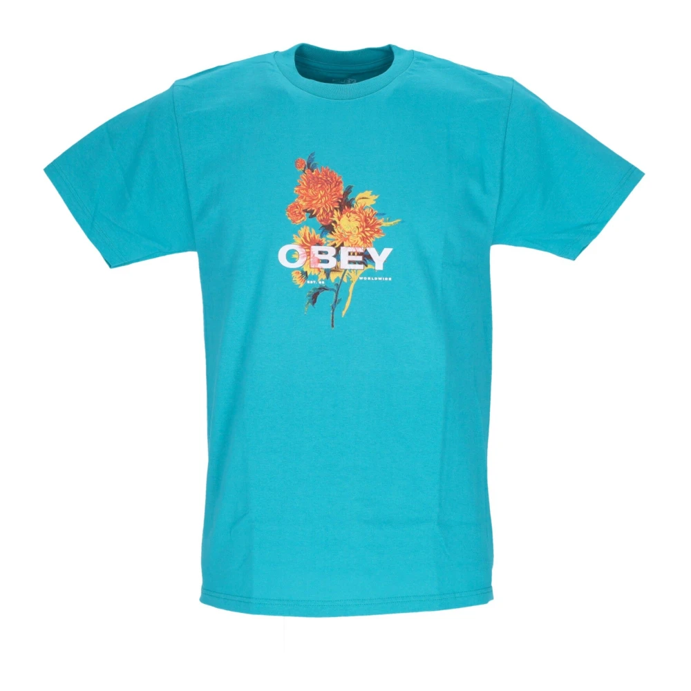 Obey Klassieke Tee Boeket T-shirt Green Heren