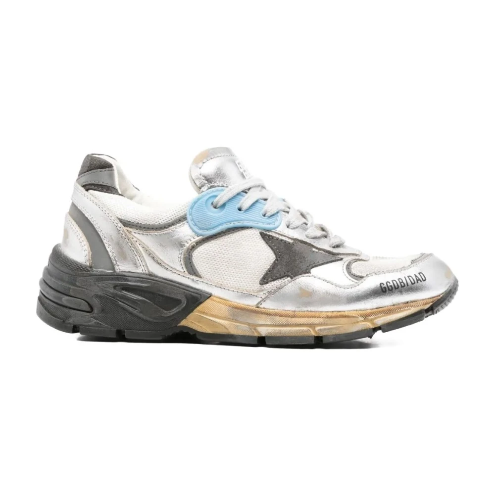 Golden Goose Sneakers met mesh-panel en logo-print Heren Schoenen Veelkleurig Multicolor