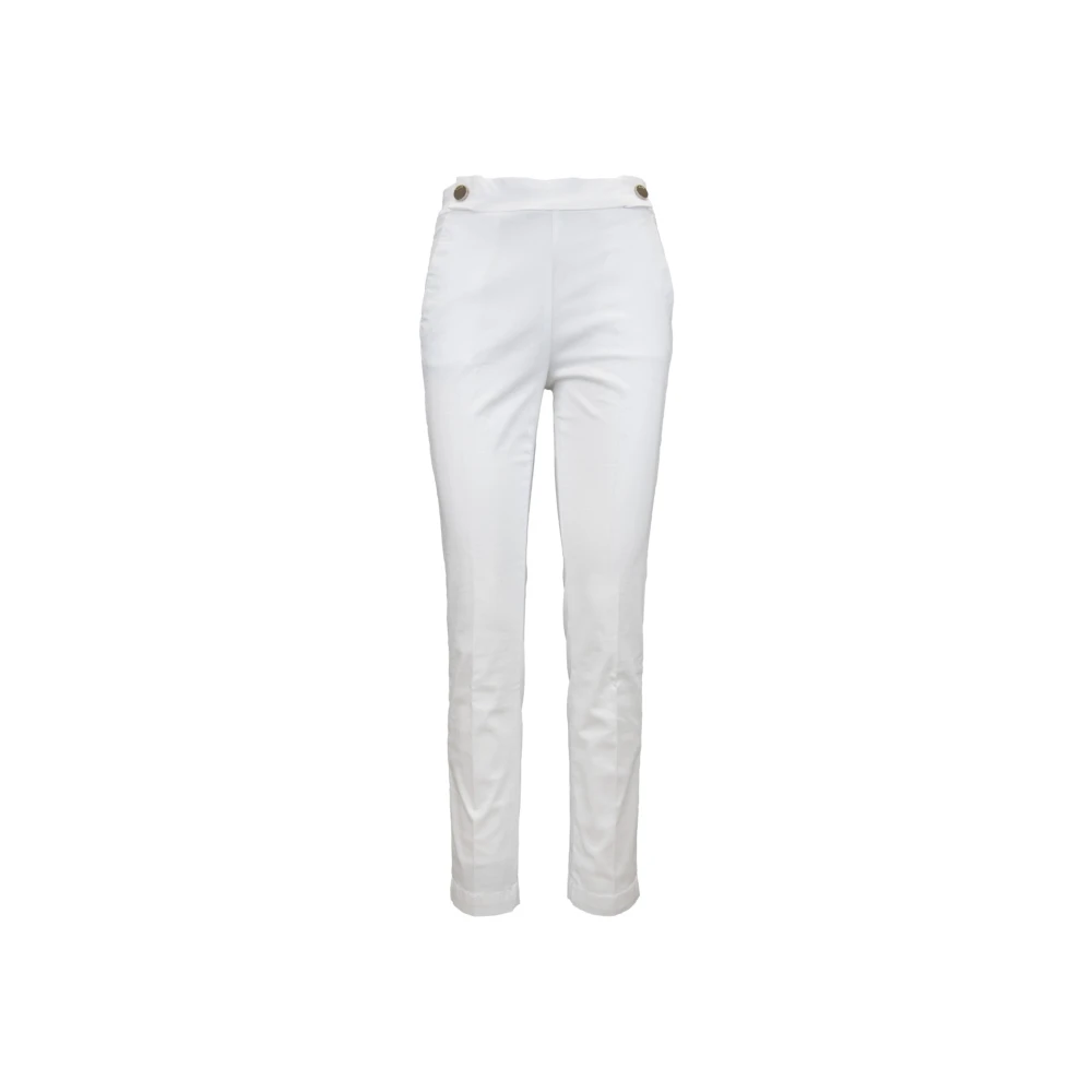 Liu Jo Vrouw Wit Slim-Fit Broek